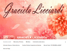 Tablet Screenshot of gracielalicciardi.com.ar